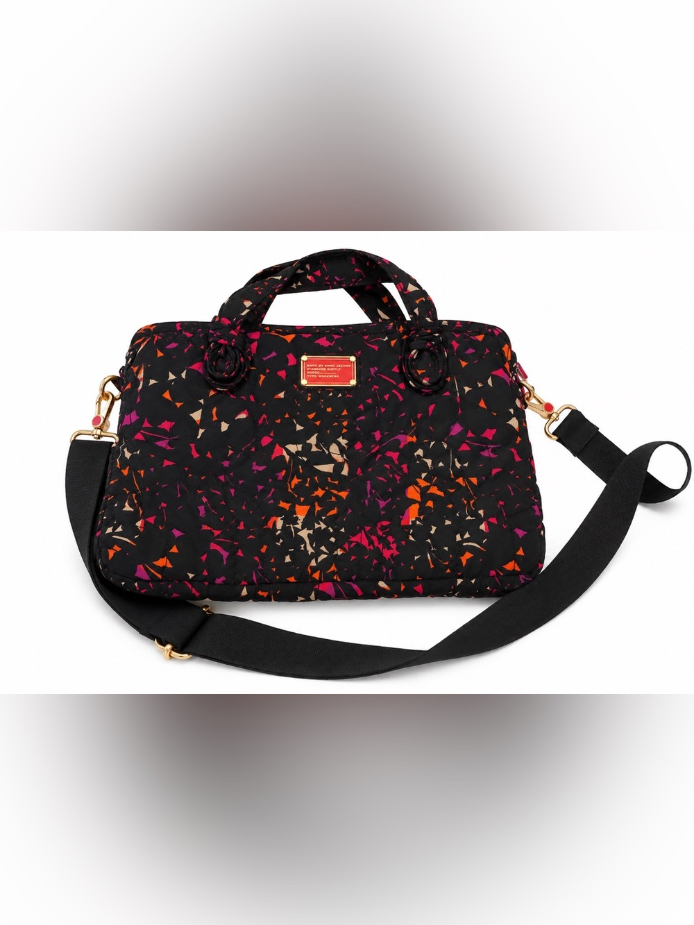 Vintage Y2K Marc by Marc Jacobs Laptop Bag Nylon Floral Print Crossbody